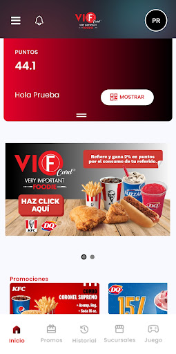 VIF Card (VIFCard) Screen 3