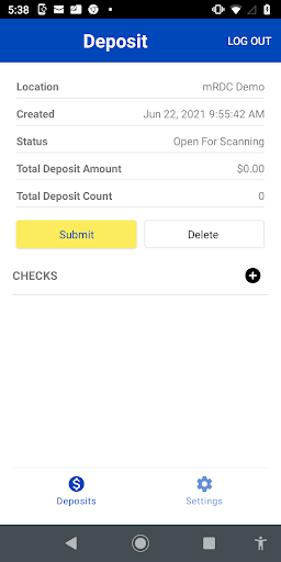 First Deposit Screen 3
