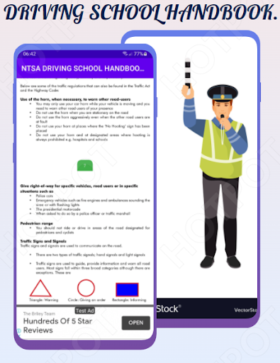 Android application Driving School: Handbook screenshort