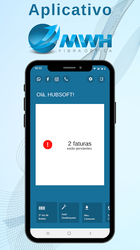 Android application MWH TELECOM ACESSE FÁCIL screenshort