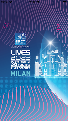 Android application ESICM LIVES screenshort