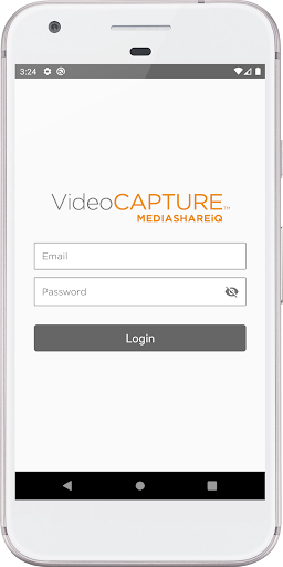 Android application MEDIASHAREiQ VideoCAPTURE screenshort