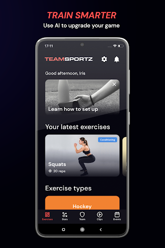 Android application TeamSportz screenshort