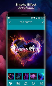 Captura de Pantalla 1 Smoke Name Art - Smoke Effect android