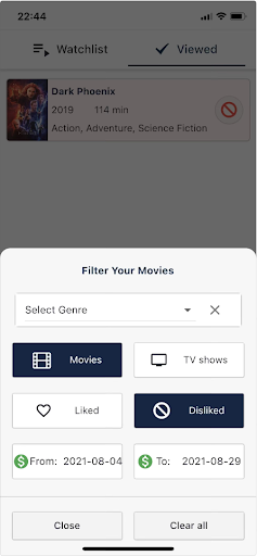 MovieDiary Movies  TVShows