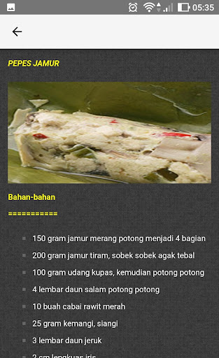 Resep Masakan Jamur Nusantara