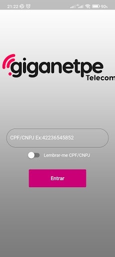 Android application GIGANETPE TELECOM screenshort