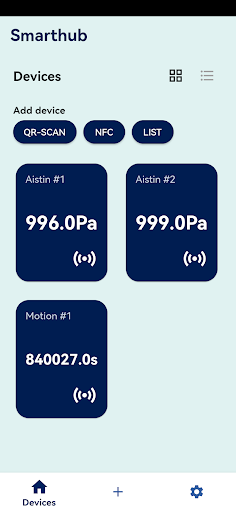 Android application SmartHub Level Sensor screenshort