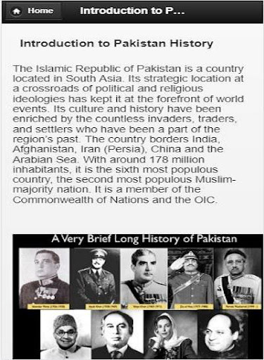 Pakistan History Screen 2