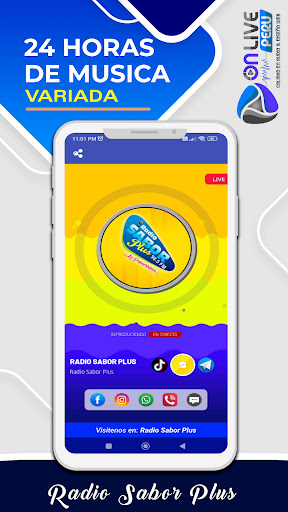 Android application Radio Sabor Plus - Ancash screenshort