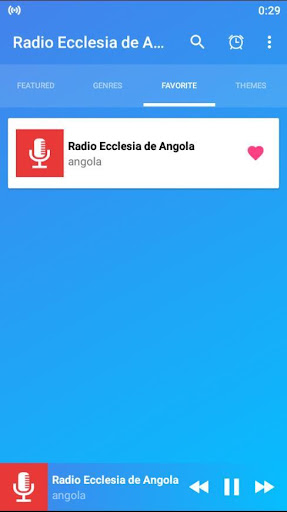 Android application radio ecclesia de angola screenshort