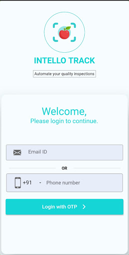 Android application Intello Track screenshort