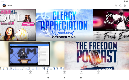 Screenshot of The Worship Center