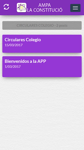 Android application AMPA LA CONSTITUCIÓ screenshort