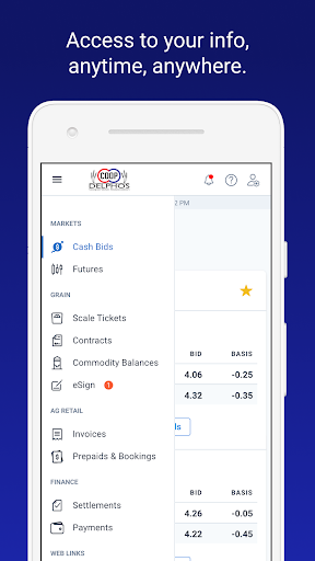 Android application Delphos Cooperative screenshort