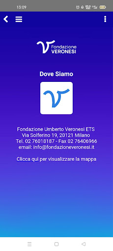 Android application Fondazione Veronesi - Eventi screenshort