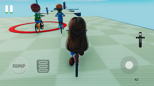 Obby But you are on a Bike