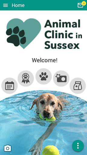 Android application Sussex My Vet screenshort