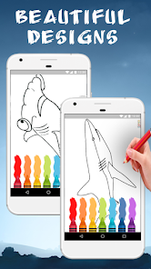 Shark Colouring Book 2.1 APK + Mod (Unlimited money) untuk android