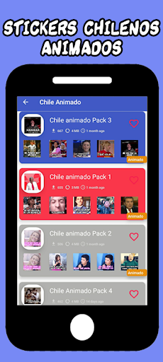 Chile Stickers Animados - WASt Screen 2
