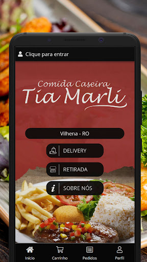Android application Comida Caseira Tia Marli screenshort