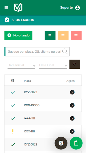 Conferi Laudo Screen 3