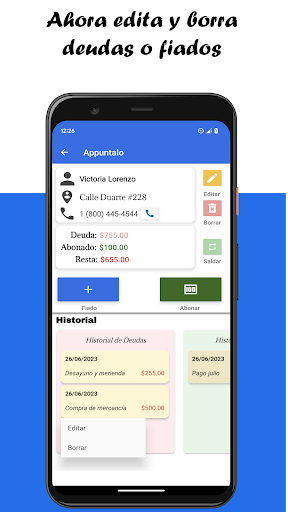 Fiado App Screen 2