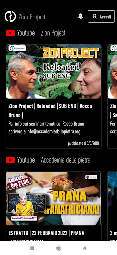 Zion Project Screen 3
