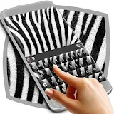 Zebra Print Keyboard Theme icon