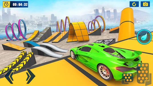 미친 자동차 스턴트: 자동차 게임 3D