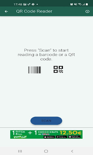 QR Code Reader & Generator Screen 2