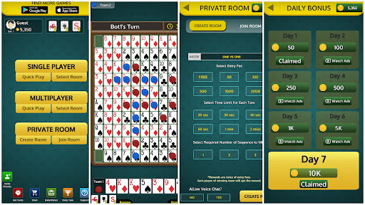 Android application Jacks Card Game screenshort