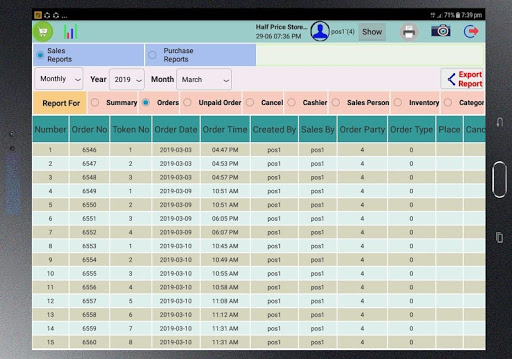 MaitBiz POS - Sales, Stock, BI Screen 3