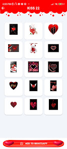 Captura de Pantalla 4 pegatinas románticas animadas android