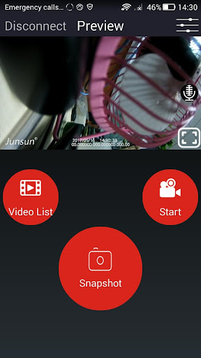 Android application WiFiCarDV screenshort