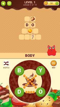 Words with Sweets - Screenshot 1