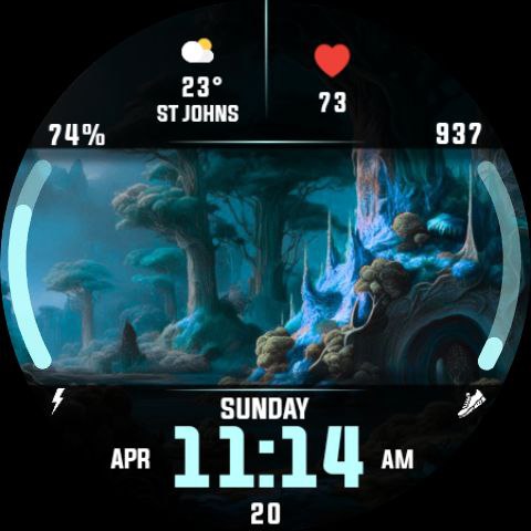 Night 95 - watch face screenshot 22