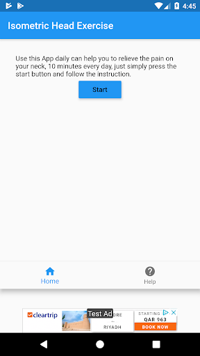 Android application Isometric Head Exercise screenshort