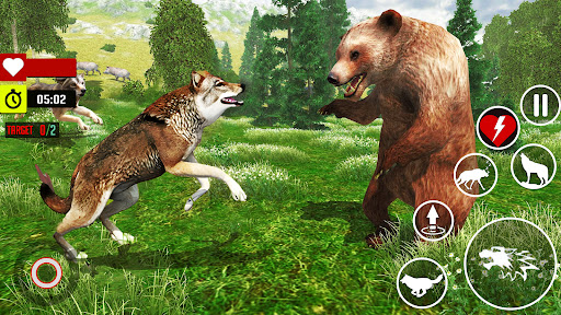 Wild Wolf Animal Sim Games screenshot 13