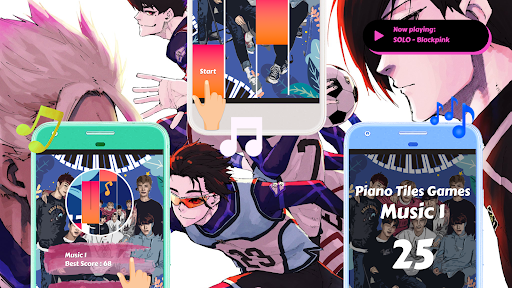 Game Blue Lock - Piano Tiles