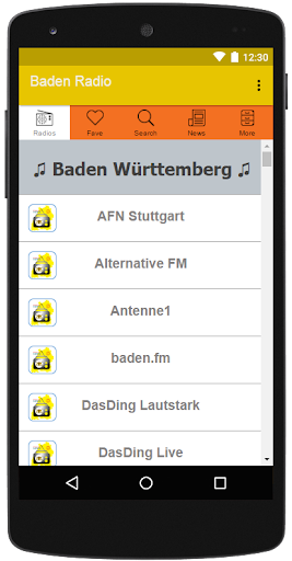 Android application Baden Württemberg Radio & News screenshort