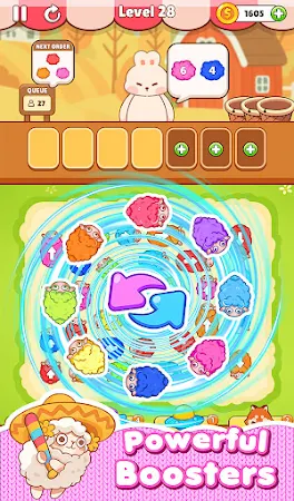 Game screenshot Sheep Away: Color Knit Out apk download