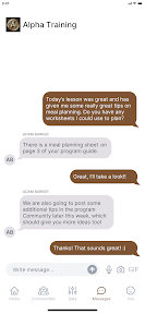 Alpha Training screenshot