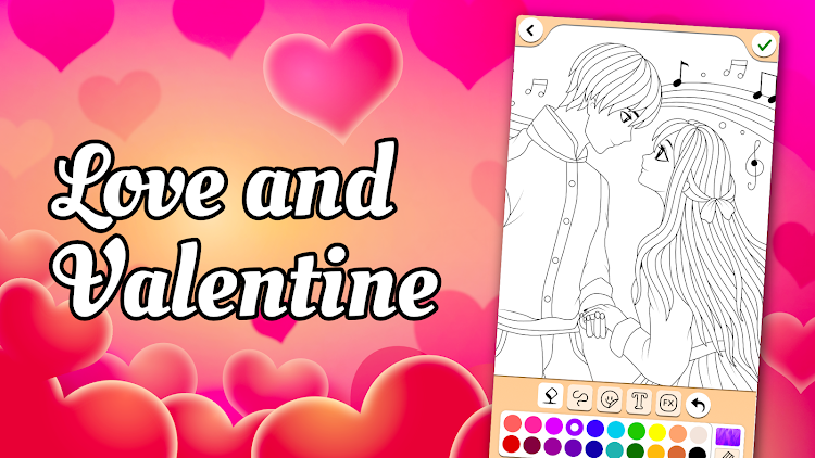 Valentines love coloring book - 18.4.0 - (Android)