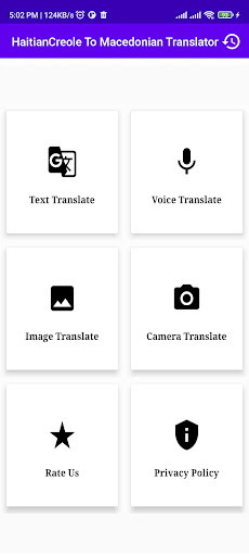 Android application HaitianCreole Macedonian Trans screenshort