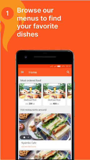Android application LetaFood screenshort