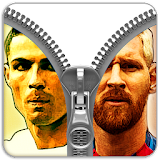Football legend zipper lock icon