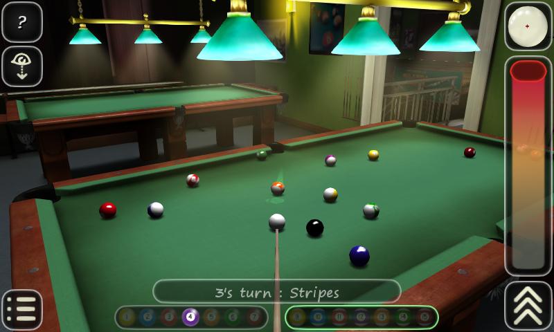 Android application 3D Pool game - 3ILLIARDS screenshort