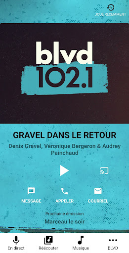 Android application BLVD 102.1 screenshort