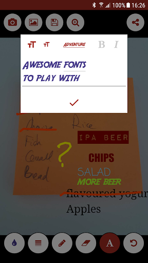 Cross it off from the list Screen 3